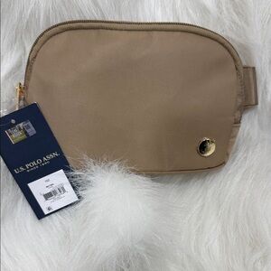 U.S. Polo Assn. Brown Belt Bag for Men